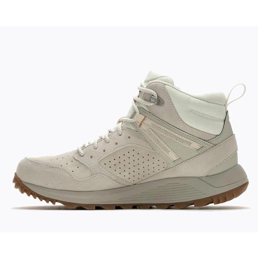 Merrell $99 Women's Wildwood Mid Leather WP Off White Size 8.5 - Picture 4 of 7